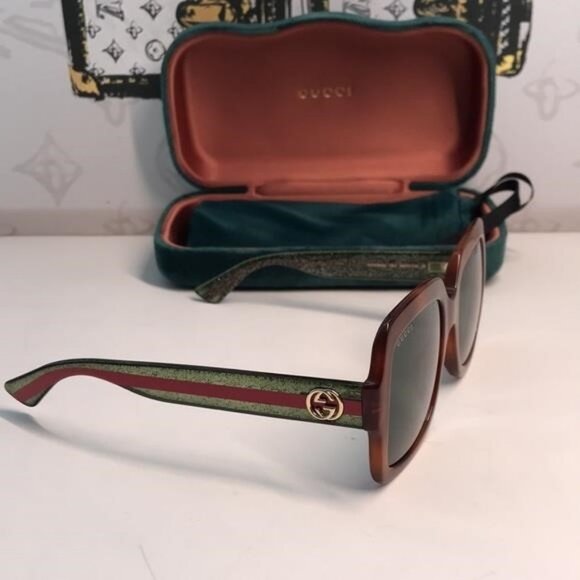 New  Authentic Gucci GG0036SA 003 Oversized Square Sunglasses ✨ - Picture 9 of 12